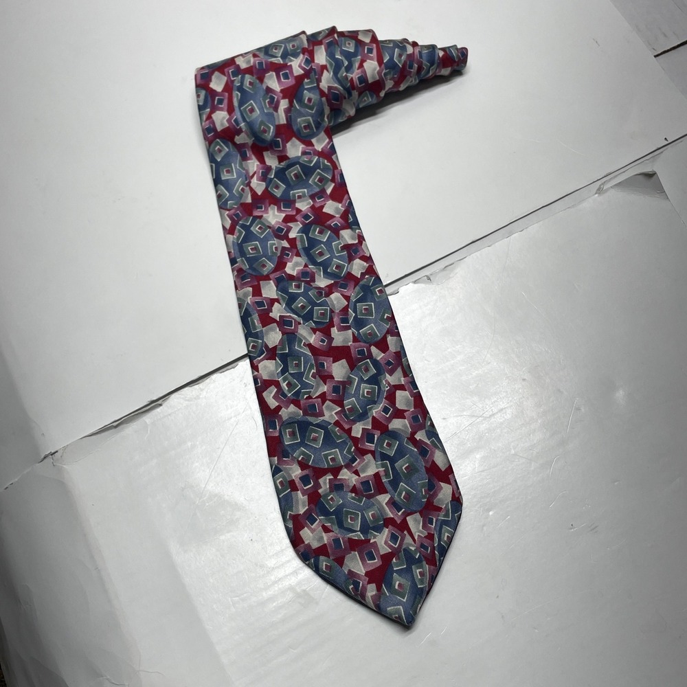 Christian Dior Monsieur All Silk Geometric Tie Vintage